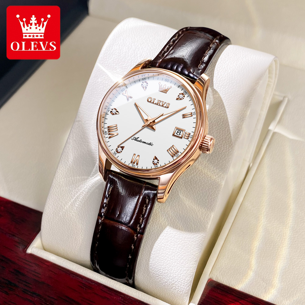 Watch Winder Compact - OLEVS-Reloj de pulsera para mujer, cronógrafo