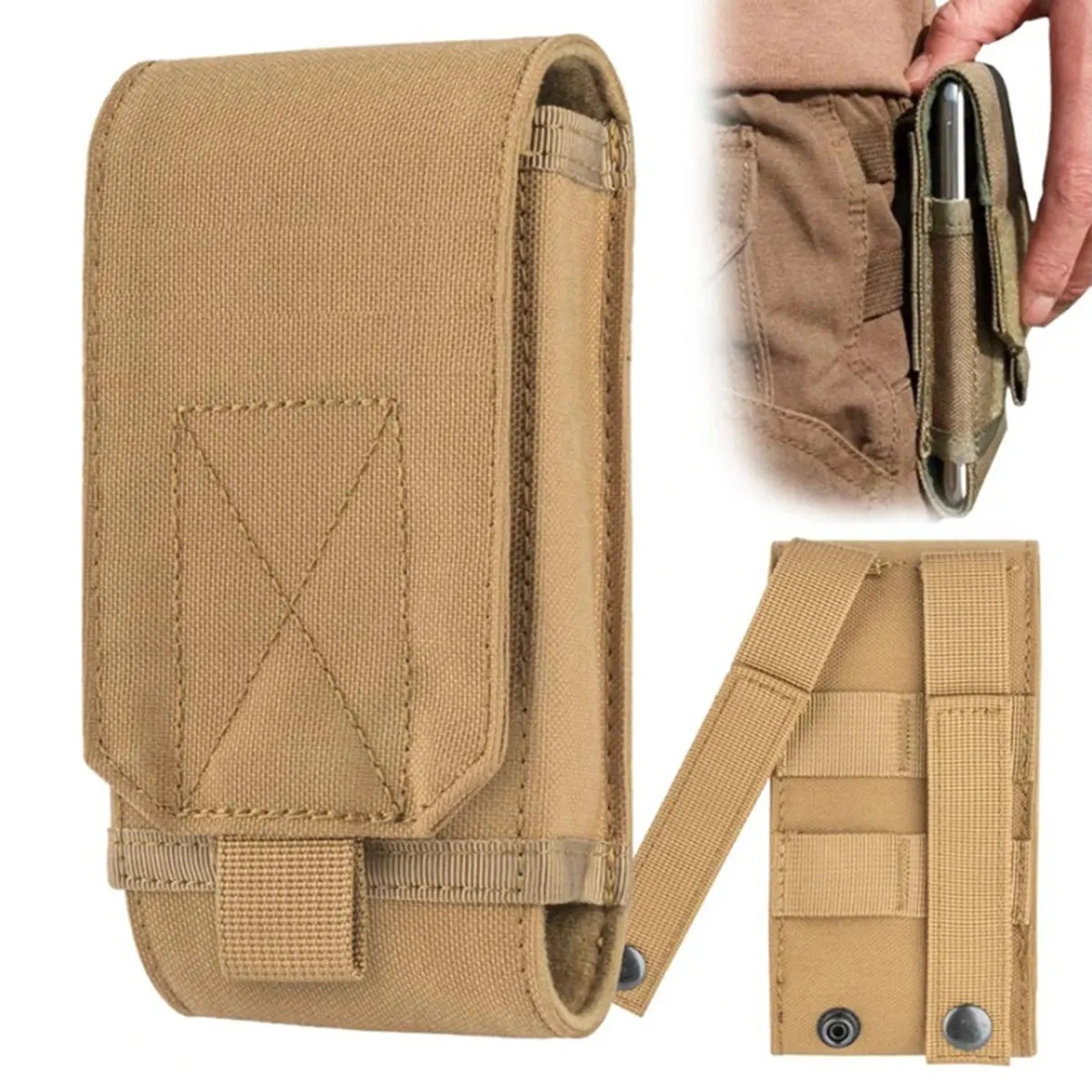 Edc Carry Pocket - Bolsa Táctica Molle para Teléfono Celular,