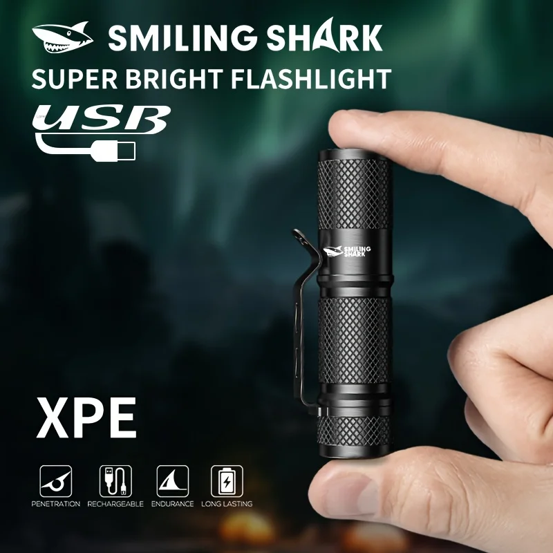 SMILING SHARK Mini linterna LE - Edc Day Carry reseña y precio