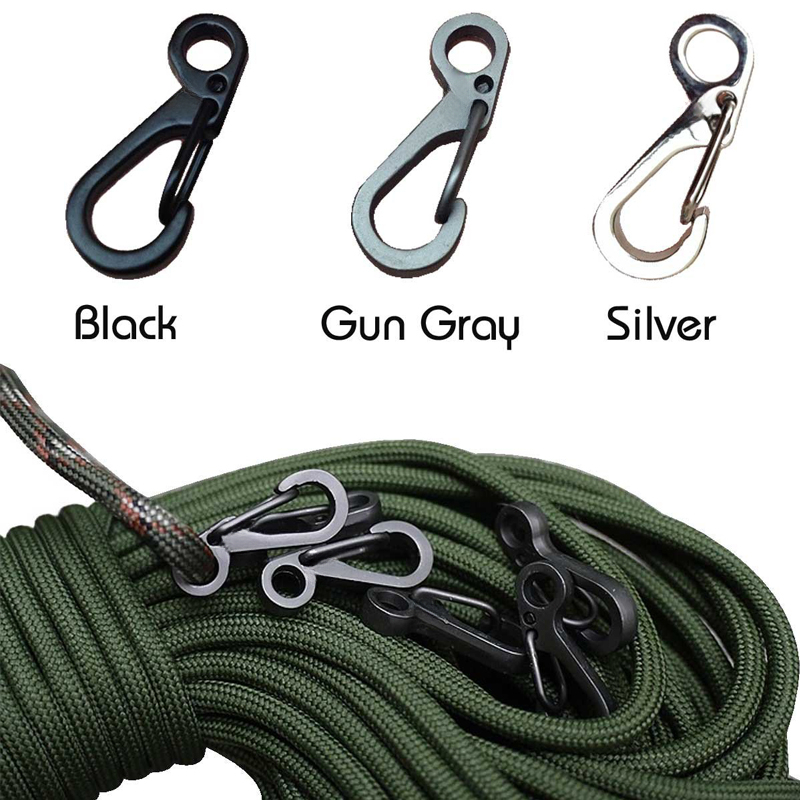 10 unids/lote Mini mosquetón P - Edc Carry Kit reseña y precio
