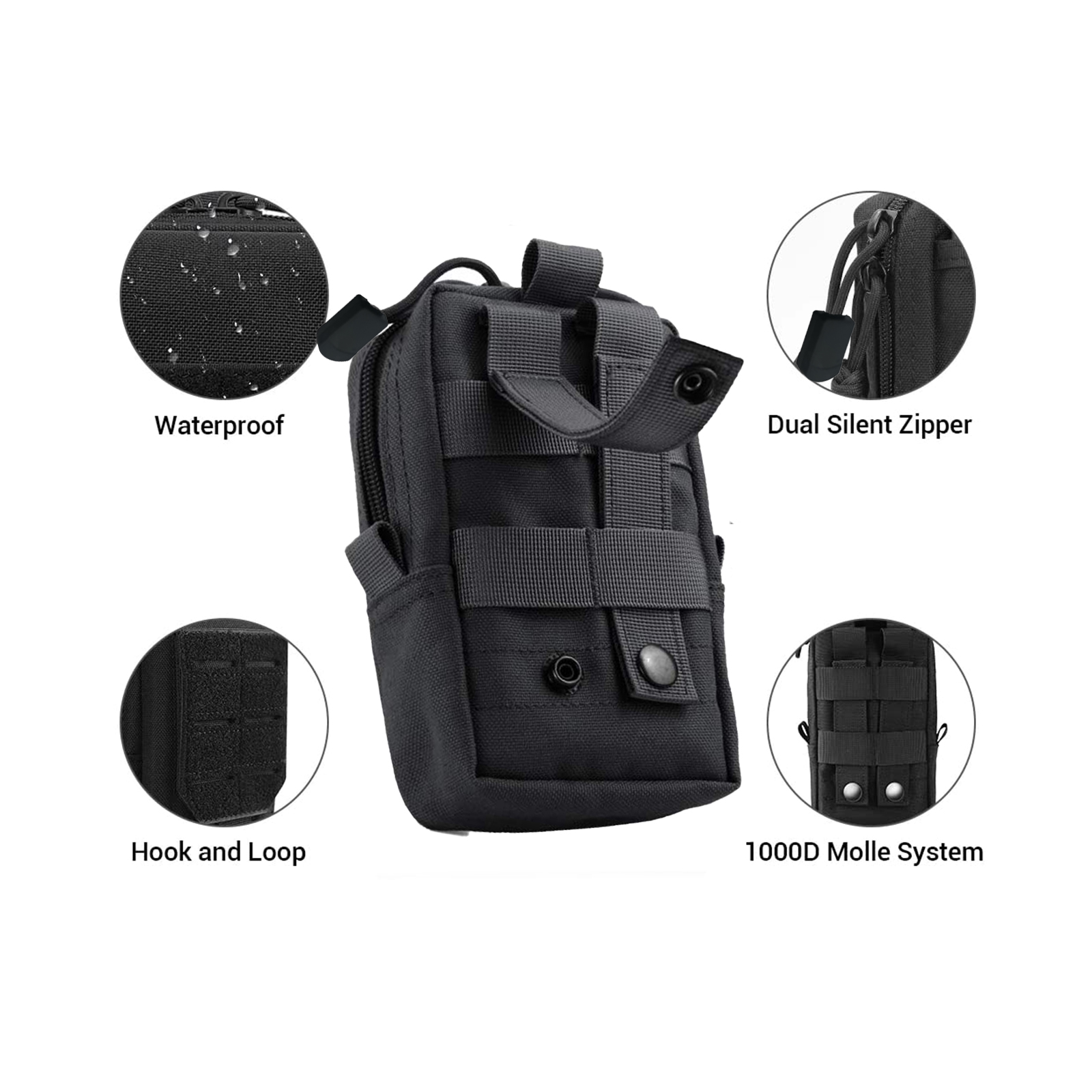 Bolsa táctica Molle, riñonera  - Edc Carry Pocket reseña y precio