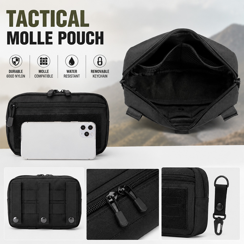 Bolsa táctica Molle EDC para e - Edc Carry Pocket reseña y precio